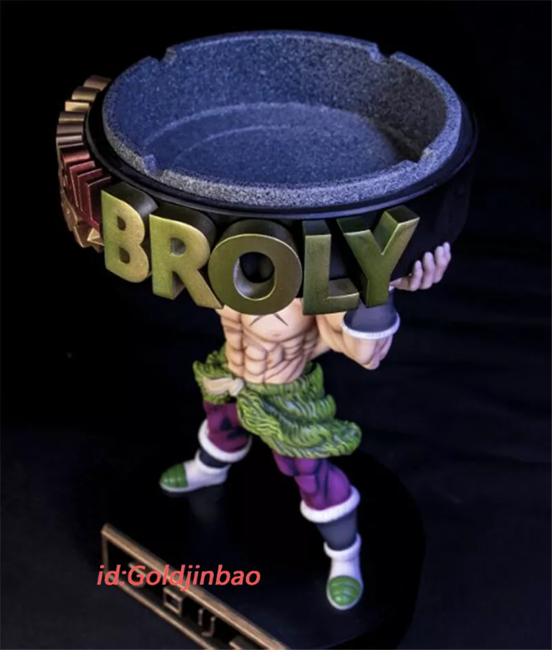 Anime Dragon Ball Z Super Saiyan Broly Broli Lift Ashtray Figure