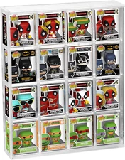 Acrylic Display Case for Funko Bitty Pop, 4-Tiered Clear Wall Mounted or Desktop