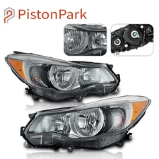 Pair Halogen Headlight For 2012-2015 Subaru Impreza 2013-16 Crosstrek Clear Lens