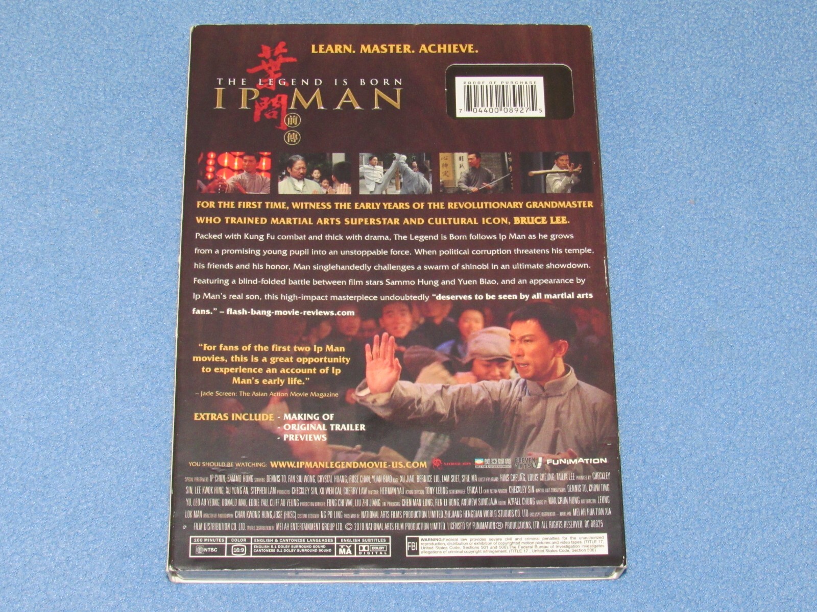 Dvd Filme Clássico Ip Man O Grande Mestre 1,2,3 E 4 Completo