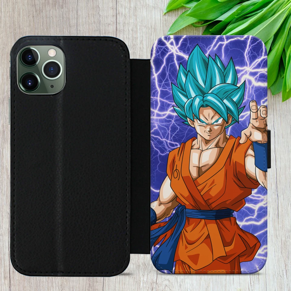 DRAGON BALL FLIP FOR IPHONE SAMSUNG GOOGLE GOKU ANIME WALLET PHONE CASE COVER - Image 3 of 4