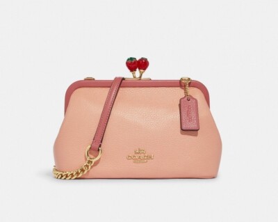 NWT Coach Nora Kisslock Crossbody With Strawberry C8401 | eBay