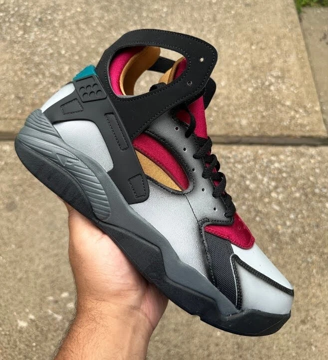 Nike Air Flight Huarache Light Smoke Grey Red FD0189 001 Men s Shoes Multi Size