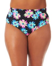 California Waves Plus Size Banded High-Waist Bikini bottoms size 1 16/18 new
