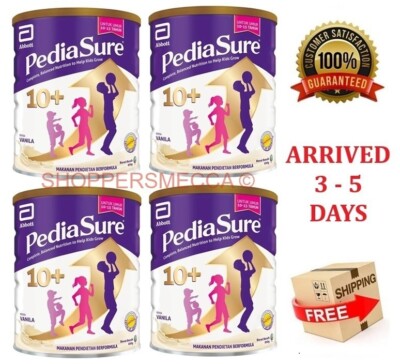4 x Abbott Pedia Sure 10+ Optiheight Increase Height 10-15 Yrs Old  850g Vanilla