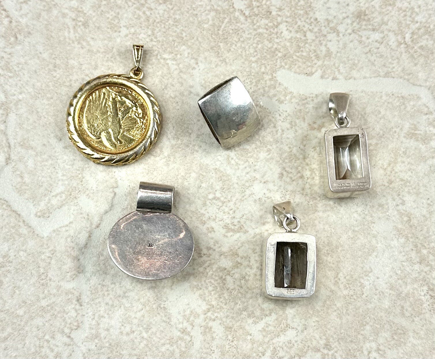 Lot Of Sterling Silver Pendants eBay