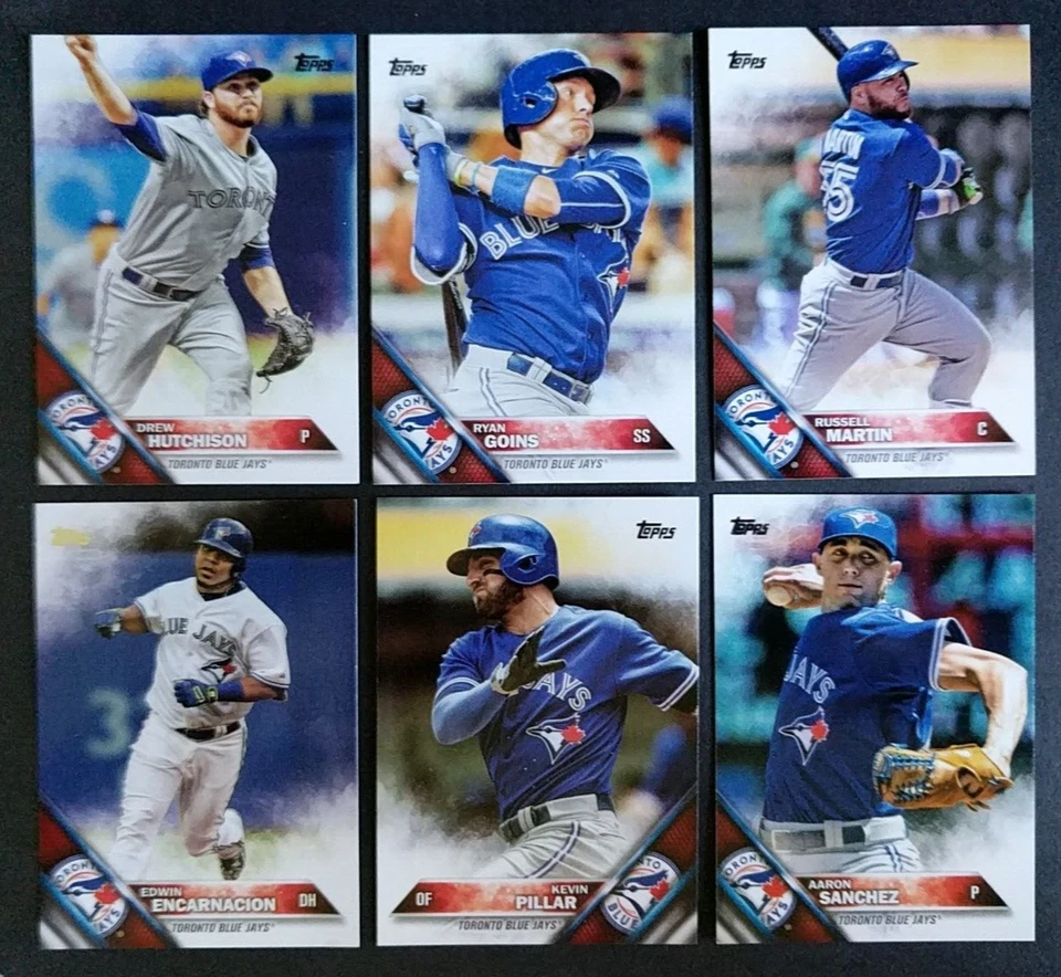 2016 Topps Toronto Blue Jays ~ Conjunto de 35 Cartas Team ~ Série 1 e 2 com Atualização - Imagem 3 de 4
