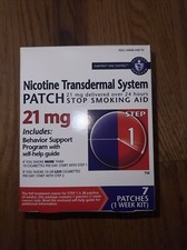 Habitrol Step 1 Nicotine Transdermal System 21mg, 7 Patches. Expires 10/25