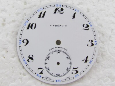 Viking Antique Swiss Original Porcelain Dial Watch-face 44 mm for