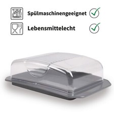 Butterdose Butterschale Butterglocke Butter Schale Behälter Dose Weiß Anthrazit