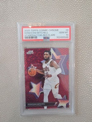 2025 Topps Chrome STARFRACTOR RWD FLARE Sf-8 Donovan Mitchell /5