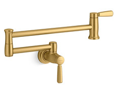 Kohler Traditional K-35744-2MB Wall Mount Pot Filler Faucet Moderne Brass NEW