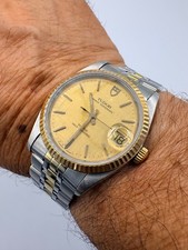 Tudor Prince Oysterdate 74033 Rolex oyster case 18ct gold automatic 34mm watch