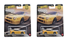 2026 Hot Wheels Premium Subaru Impreza WRX 1 Yellow Thrill Climbers - Set of 2
