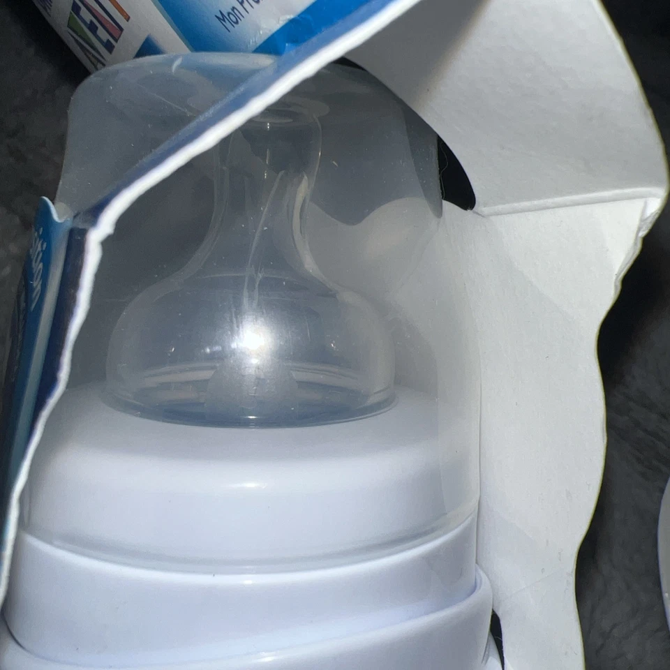 Lote de 2 botellas anticólicos Avent azul 4 OZ con asas extraíbles NUEVO 4+ meses Foto 2 de 4