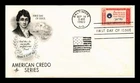 DR JIM STAMPS US COVER AMERICAN CREDO FRANCIS SCOTT KEY FDC ARTCRAFT CACHET
