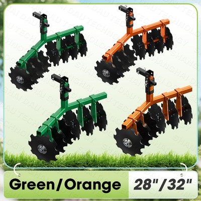 NEW Cut Width Disc Plow Harrow With 2'' Receiver Hitch Mount for ATVs /UTVs Heavy