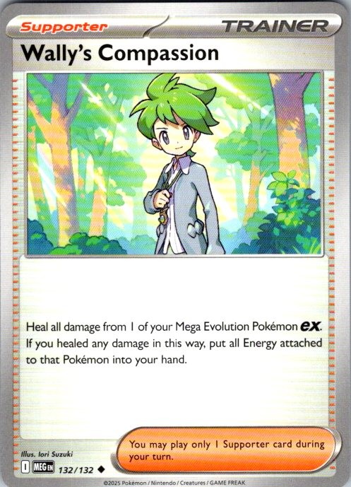 Pokemon | ME01: Mega Evolution | Wally's Compassion - | 132/132 | Normal | NM