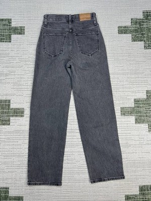 Madewell The Perfect Vintage Wide Leg Jeans Womens 25 Gray Denim