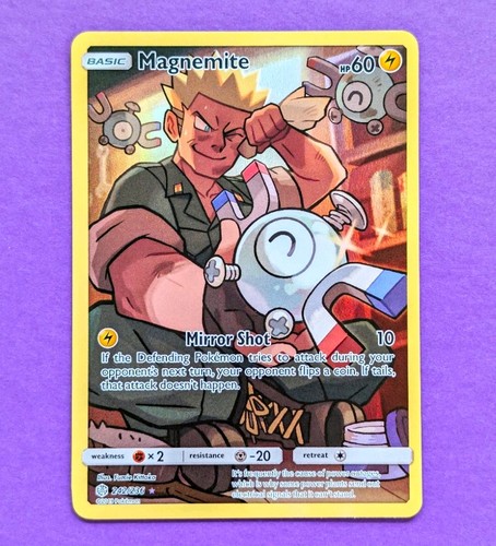 Magnemite 242/236 Pokemon Card Secret Character Rare Full Art Cosmic Eclipse