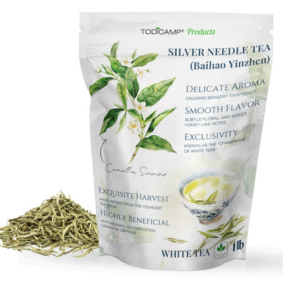 TODICAMP White Tea Silver Needle Tea - 1 lb of Silver Needle White Tea