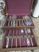 LOVE aka PRECIOUS FLOWER 1970 (1847 Rogers Bros) INTL. SILVER Service For 12