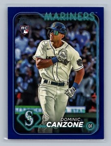 2024 Topps #195 Dominic Canzone Royal Blue