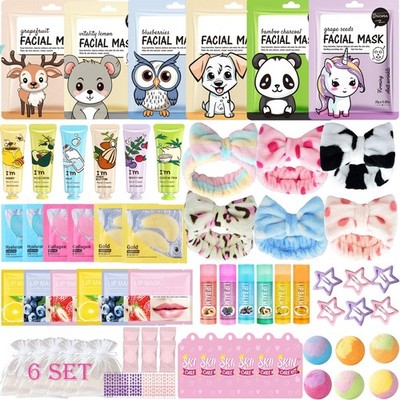 72PCS Spa Party Supplies for Women, Spa Party Favors Include Face Masks,Hand ...