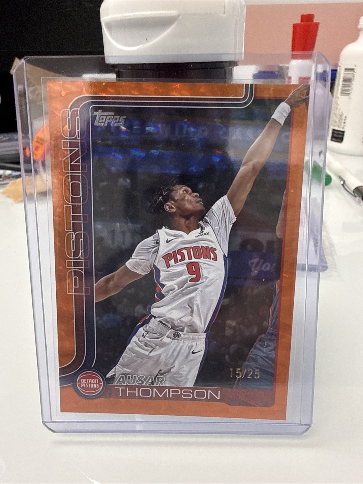 2025-26 Topps Ausar Thompson #44 Orange Holofoil /25