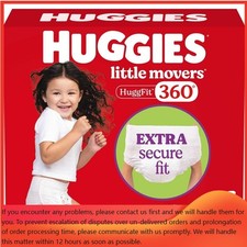 Huggies Little Movers 360 Pull On Diapers - Size 6 - 80ct