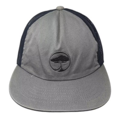 Arbor Trucker Hat Gray Black OS Mesh Back Snapback Adjustable Embroidered Tree