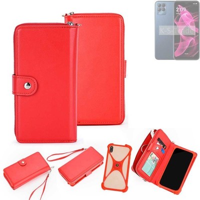 2in1 Hülle Portemonnee für T-Mobile REVVL 6x Pro Schutzhülle Case Handyhülle