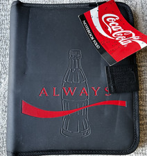 Coca-Cola Always Notebook Folio Stuart Hall Black Organizer - Brand NEW