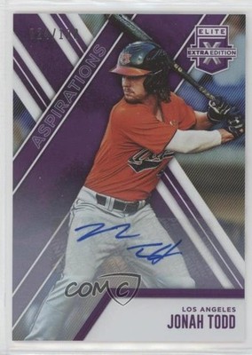 2017 Panini Elite Extra Edition Aspirations Purple /100 Jonah Todd #196 Auto 0l2