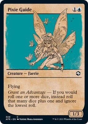 2021 Magic: The Gathering: AFR - Pixie Guide Showcase (#309, C, Near Mint)