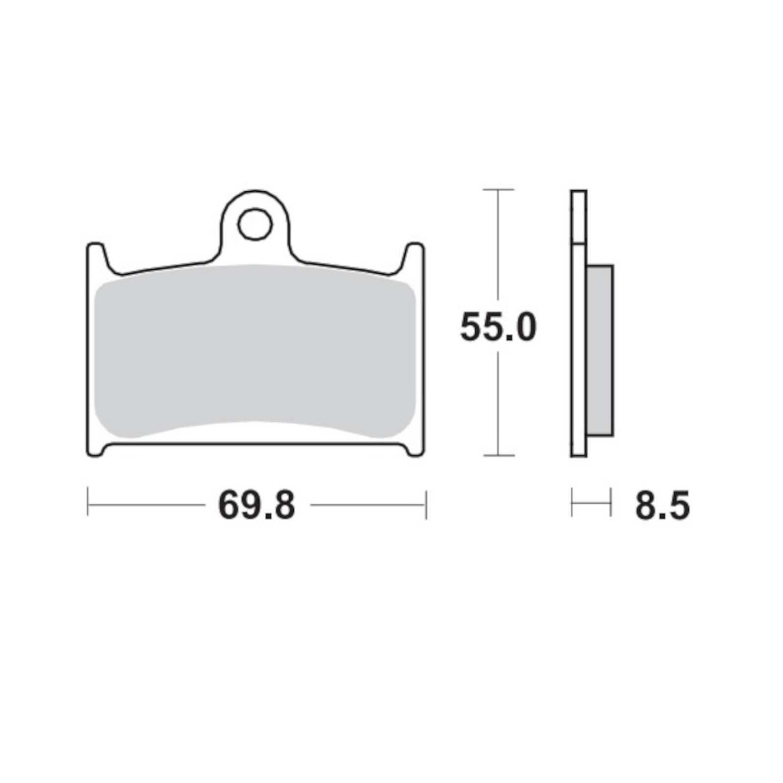 Brake Pads for TRIUMPH DAYTONA 1200 1993-1999 Front Sinter MotoMaster - Image 21