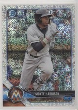 2018 Bowman Draft Chrome Sparkles Refractor Monte Harrison #BDC-71 fm0