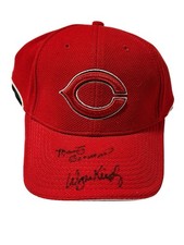 Cincinnati Reds Hat Signed By Marty Brennaman & Wayne Kirby Batting Practice New