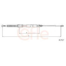Handbremsseil hinten links für Skoda Octavia 1 1U2 2 1Z3 1Z5 Yeti 5L id53652