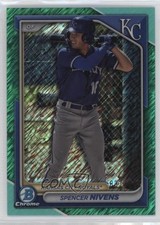 2024 Bowman Chrome Prospects Aqua Shimmer Refractor /125 Spencer Nivens 4k8