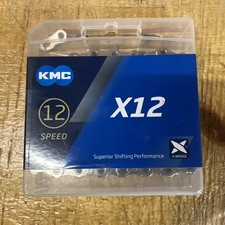 KMC X12 12-Speed Bike Chain 126 Links For Road Bikes, MTB And Gravel Bikes