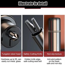 Car Safety Hammer Window Glass Breaker Seat Belt Cutter Emergency Escape Tool UK