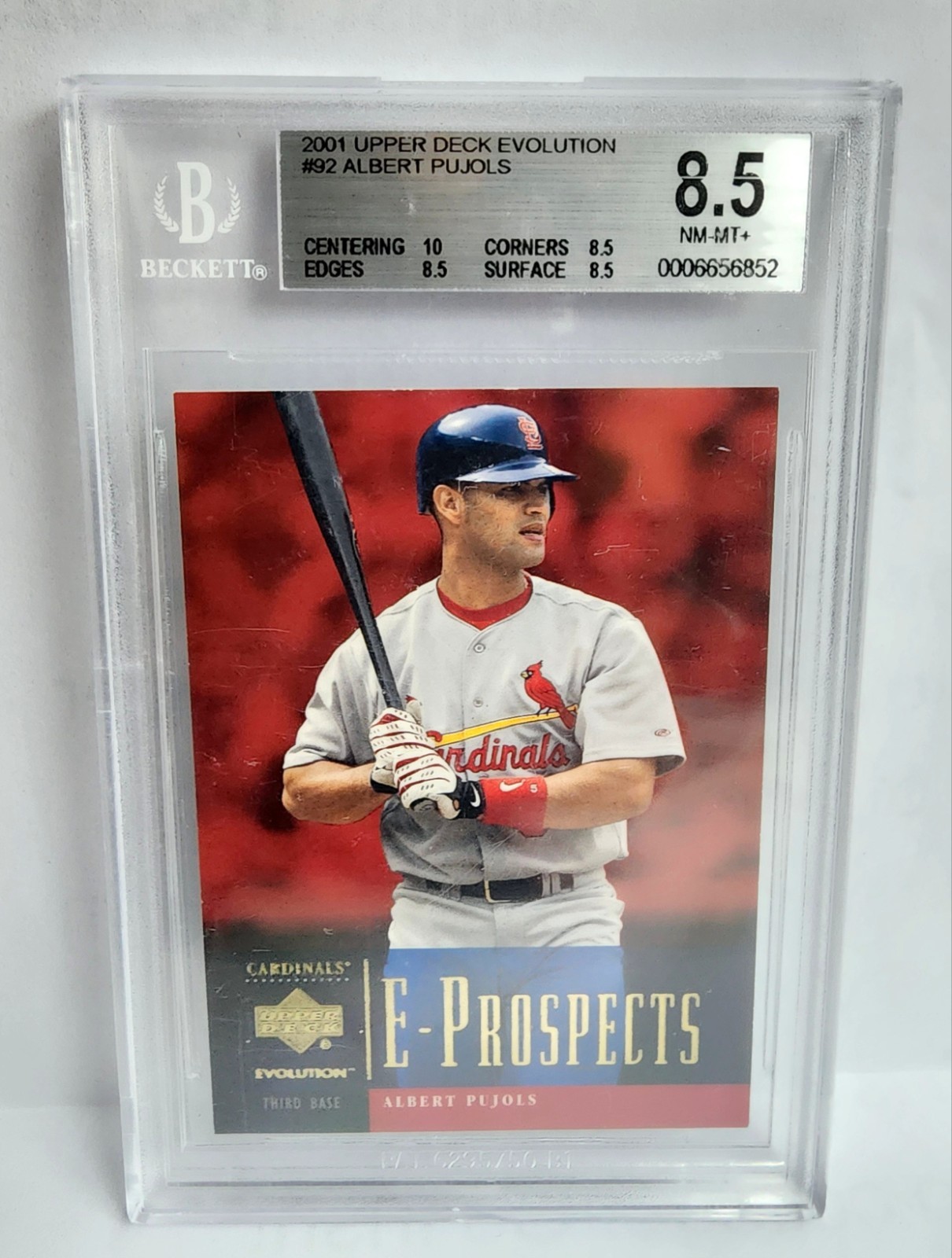 2001 Upper Deck Evolution - Albert Pujols #92 /2250 (RC)