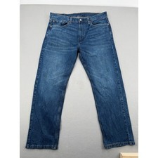Levis 505 Regular Fit Mens Jeans 36x29 Medium Wash Blue Denim Straight Leg