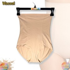 NWD Wacoal Women's 6-M Beyond Naked Cotton Shaping High-Waist Brief 808330 Sand