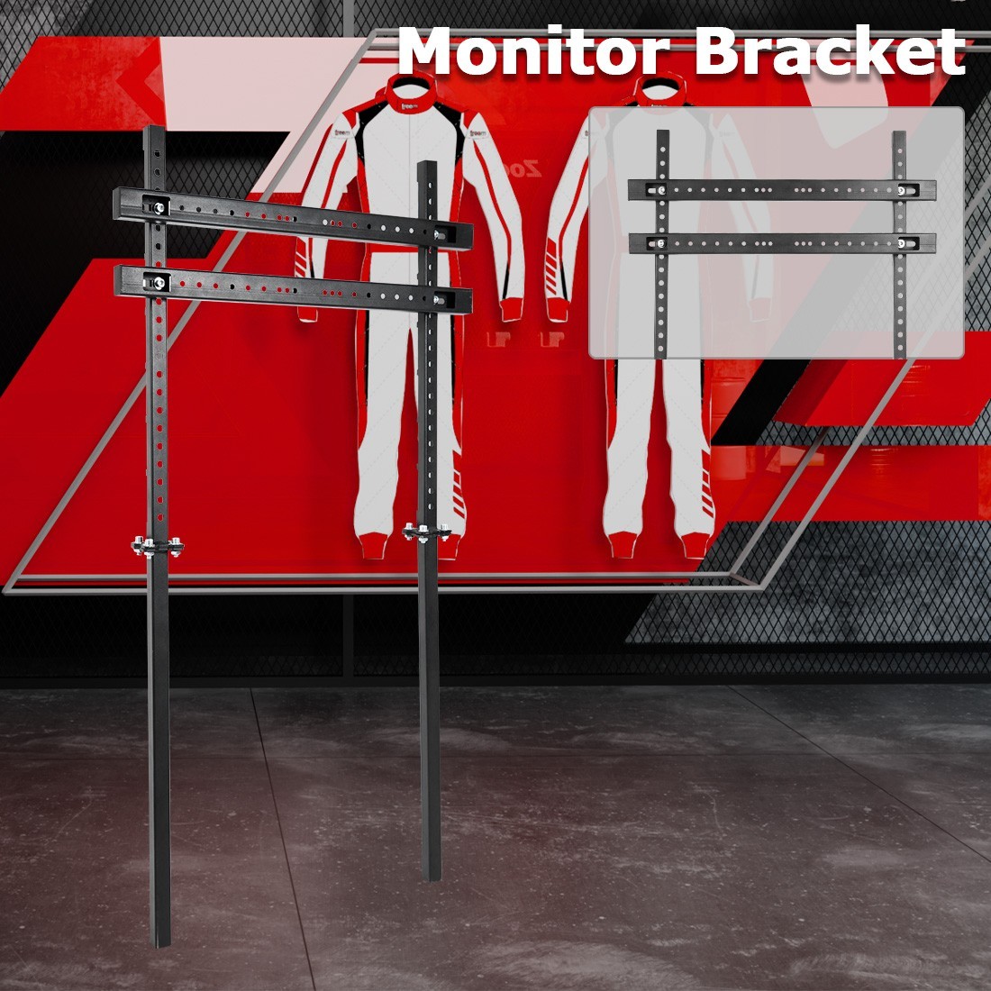 Zootopo Adjustable TV Position Monitor Stand  27 To 55 Inch For TV & PC Monitors