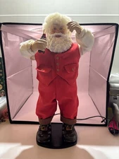 Jingle Bell Rock Santa Vintage Animated Dancing Santa
