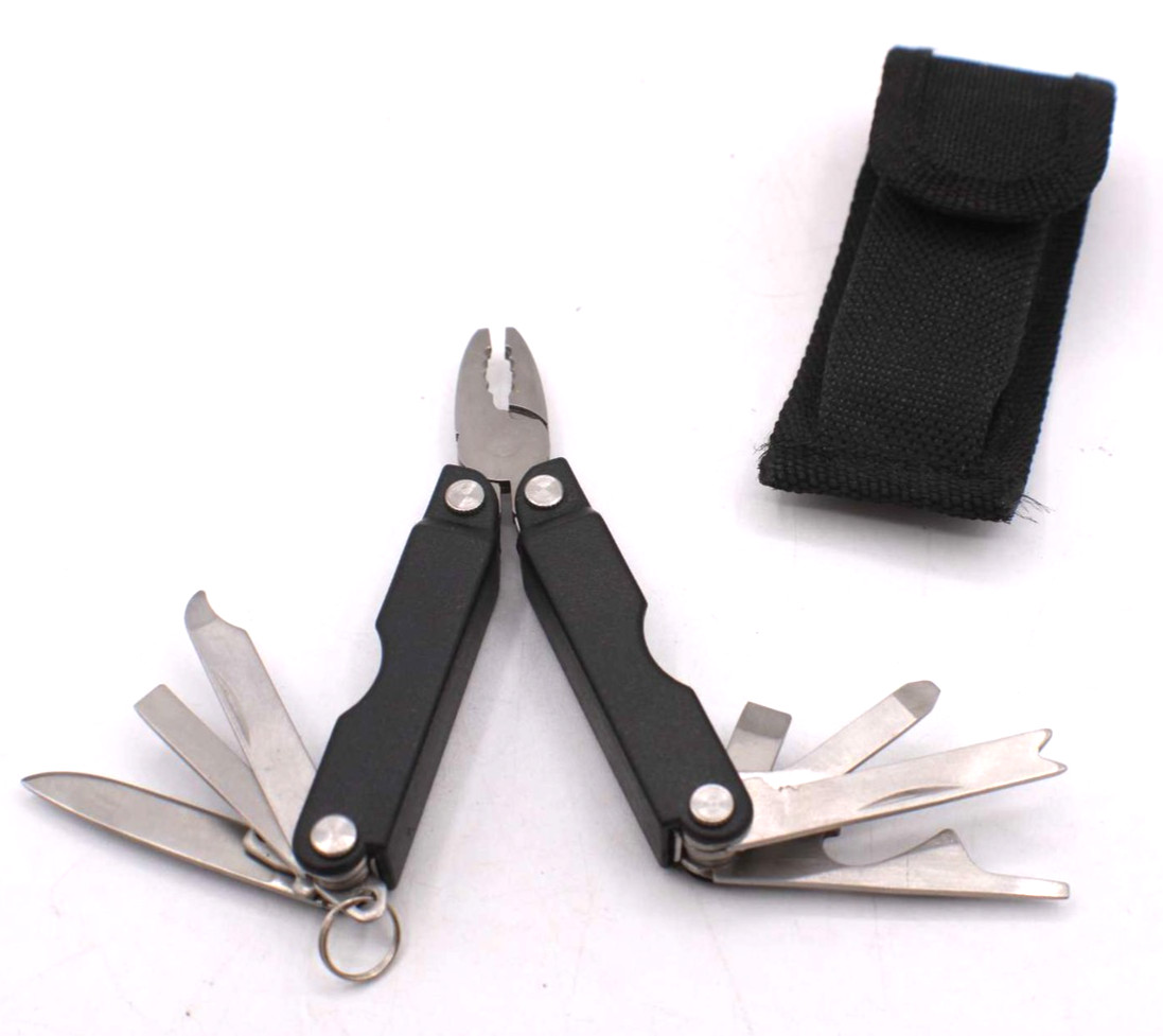 Multi-Tool Pliers Knife Screwdriver Storage Pocket Pouch Compact Camping Mechani