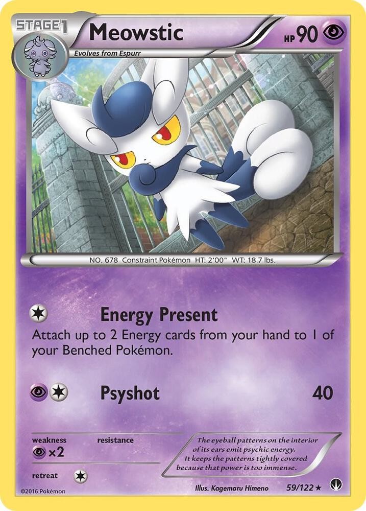 Meowstic Rare Reverse Holofoil XY - BREAKpoint 59/122 NM