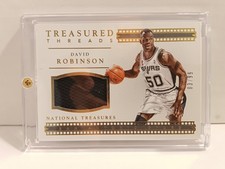 2015-2016 National Treasures Treasured Threads #37 David Robinson 3/99 Spurs
